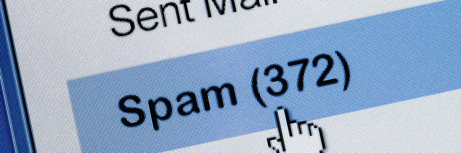 Distributed spam hides illegal activities